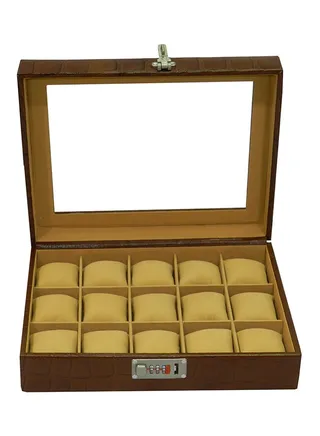 unisex 15-Piece Watch Organizer 