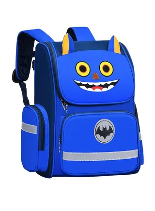 Little Monster Children's Backpack Large Capacity Space Bag Cute Cartoon Backpack 
