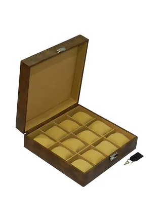 unisex Premium PU Leather Watch Display Box Organizer 