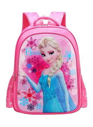 Casual School Backpack Pink/Blue/Red 