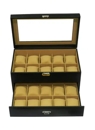 unisex 20-Piece Watch Organizer 