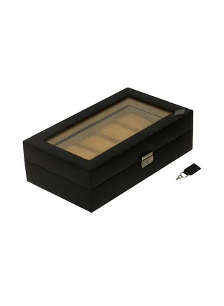 unisex 10 Grid Designer Faux Leather Watch Box 