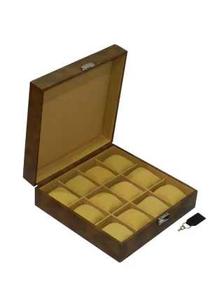 unisex Designer Faux Leather Watch Box 