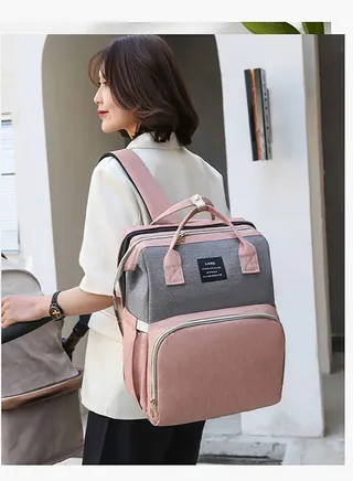 Dreamons Link Diaper Bag Backpack, Waterproof Stylish Multi-function Large Capacity Travel Back Pack Maternity Baby Nappy Changing Bag 