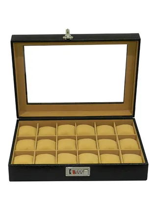 unisex 18-Grid Watch Organizer 