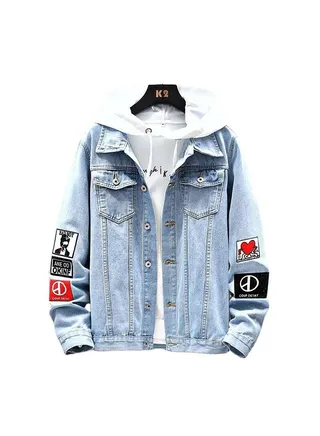 Men's casual denim jacket 