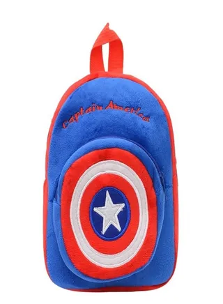 Cartoon Shape Kids Backpack Blue/Red 
