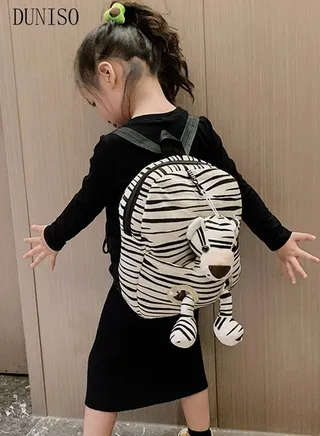 Children's Anti-lost Backpack with Adjustable Straps and Hook,Toddler Harness Backpack with Doll School Backpack for Kindergarten 
