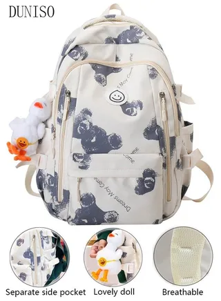 Large Capacity School Backpack Multifunction Casual Water Resistant Double Shoulder School Bag Book Bag Computer Backpack Business Durable Laptops Travel Backpacks Sports bags 