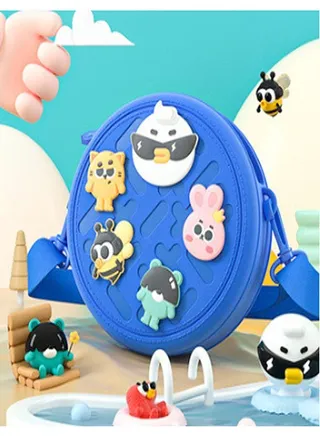 Creative Design Waterproof Large Capacity Round Shape Cute Looking Shoulder Crossbody School Bag Backpack for Kids 