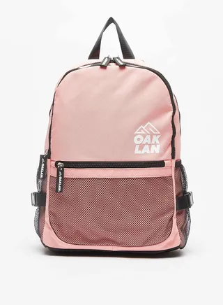 Girls Oaklan Logo Print Backpack 