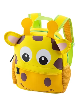 Animal Design Waterproof Kids Backpack TC1826439 Yellow/Green 