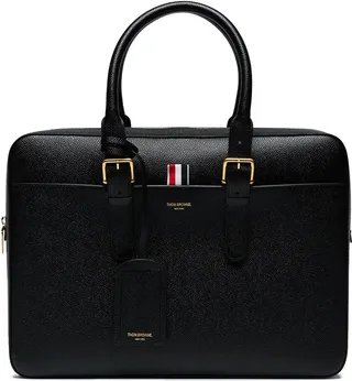 Business Bag in Black Pebble Grain