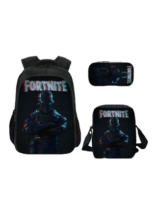 3-Piece 3D Printed Backpack Multicolour 