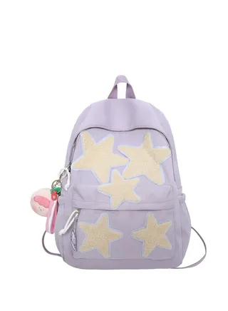 Cartoon Star New High Capacity Candy Waterproof Travel Backpack 