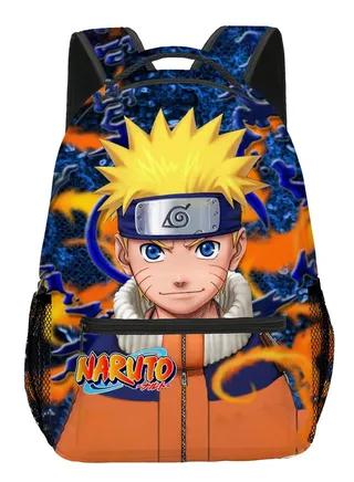 【 School Season 】Naruto Student Schoolbag Children's Anime Printed Backpack Teenagers Large Capacity Backpack 14 Inch Laptop Bag Leisure Bag Travel Bag 