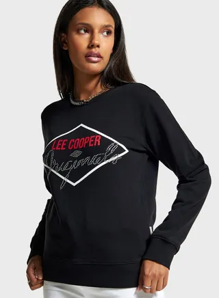 Logo Round Neck Sweatshirt