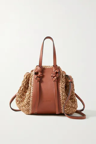 Ulla Johnson - Gio Raffia And Leather Tote - Neutrals