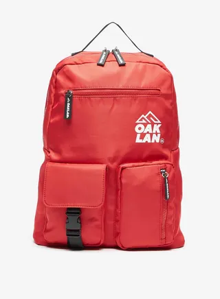 Boys Printed Backpack with Zip Closure 