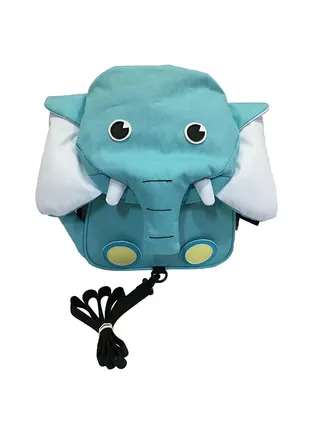 Elephant Backpack With Strap Blue/White 