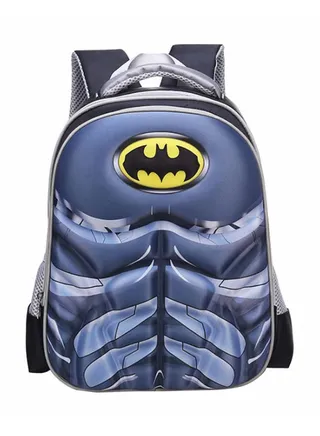 Cartoon Captain America Big Capacity Backpack Blue 