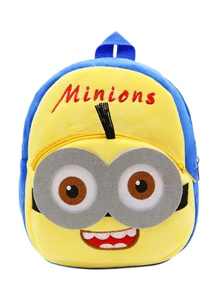 Minion Shape Kids Backpack Yellow/Blue 