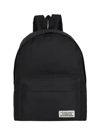 Casual School Backpack Black 