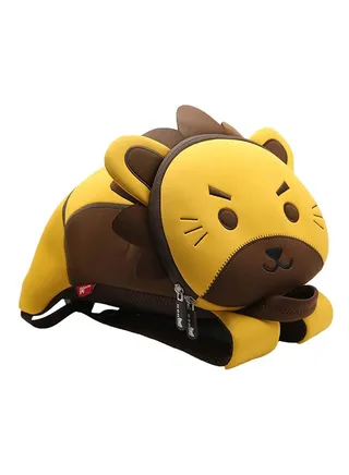 Jungle Lion 3D Backpack Yellow/Brown 