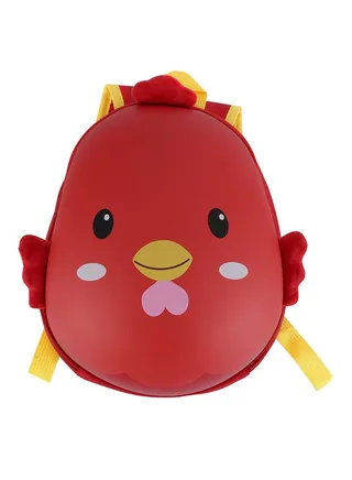 Chick Shape Kids Backpack Red 