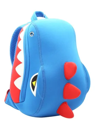 Wow Monster School Bag Blue/Red 