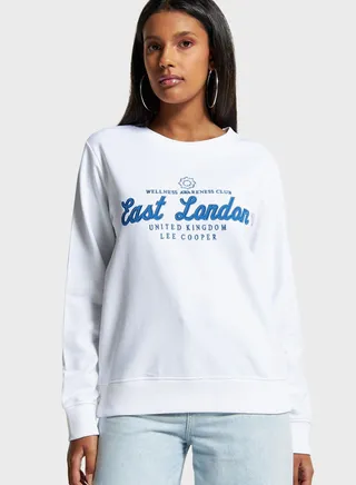 Printed Round Neck Sweatshirt 