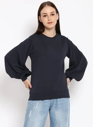Oversized Sweatshirt Ink Black 