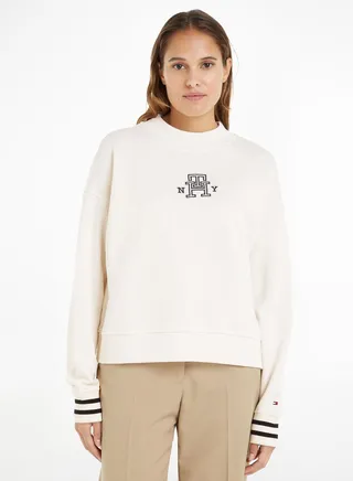 Crew Neck Knitted Sweatshirt 