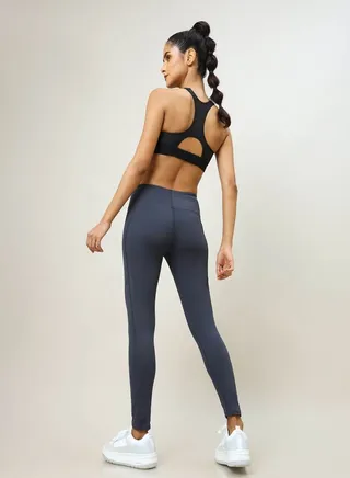 Stitch Detail Pocket Detail Active Leggings 