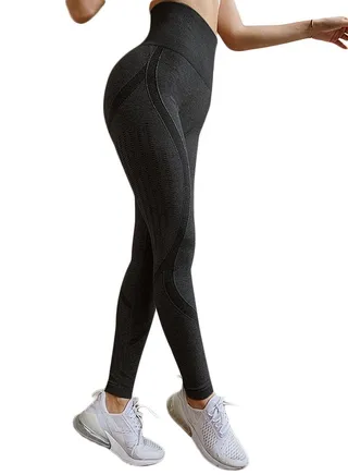 Breathable High-Waist Leggings Black 