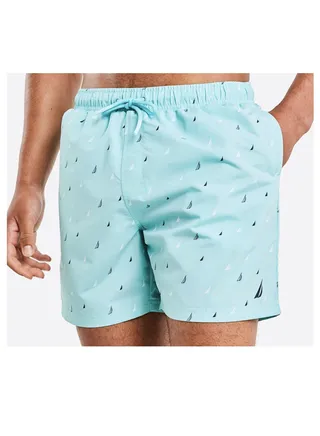 Nautica Men Swim Short Aqua Color 