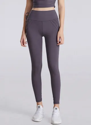 Solid Design Sports Leggings Grey 