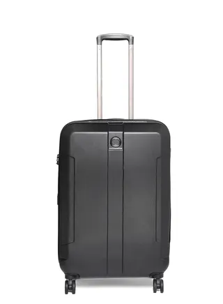 Delsey Depart Hard 69cm Hardcase 4 Double Wheel Expandable Check-In Luggage Trolley Case Black - 00314582000 X9 