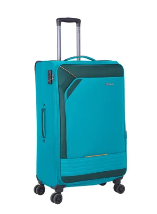 Expandable Luggage Trolley Bag Soft Suitcase for Unisex Travel Polyester Shell Lightweight with TSA lock Double Spinner Wheels E777SZ Carry On 20 Inch Green 