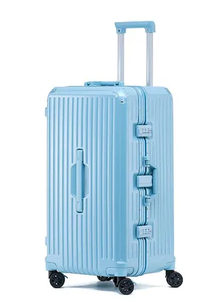 Premium Expandable Aluminum Frame ABS & PC Suitcase With USB charging port and C type and 5 wheel,24 Inch 