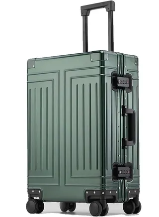 Hardcase Travel Suitcase Al-Mg Alloy Luggage Trolley With 4 Spinner Wheel 20 inch 
