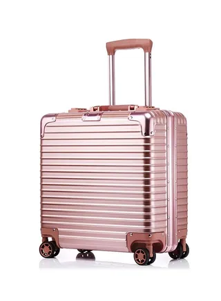 Premium Expandable Aluminum Frame ABS & PC Suitcase 18 Inch 