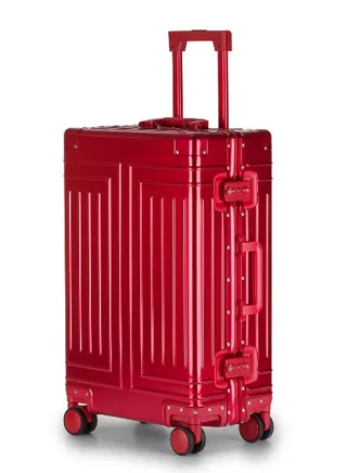 Hardcase Travel Suitcase Al-Mg Alloy Luggage Trolley With 4 Spinner Wheel 