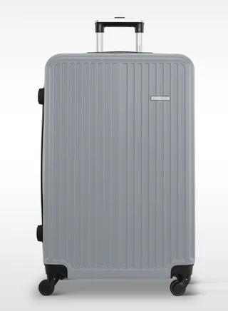 Spar Cabin Size ABS Hardside Spinner Luggage Trolley 20 Inch Silver 