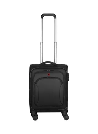 Wenger Vibrave 46cm Softcase 4 Double Wheel Expandable Cabin Luggage Trolley Black - 612551 