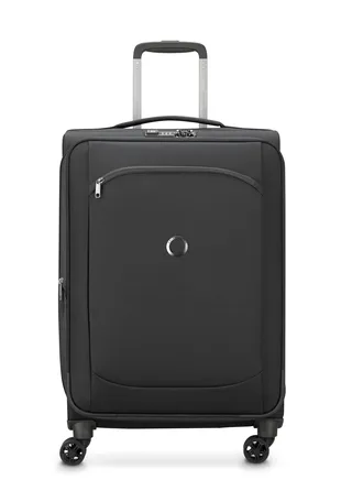Delsey  Montmartre Air 2.0 83cm Softcase 4 Double Wheel Expandable Check-In Luggage Trolley Black 