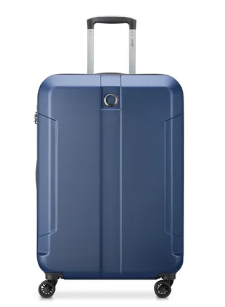 Delsey Depart Hard 71cm Hardcase Expandable 4 Wheel Check-in Luggage Trolley Case Navy Blue - 00314582022 X9 