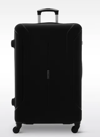 Avo Cabin size ABS Hardside Spinner Luggage Trolley 20 Inch Black 