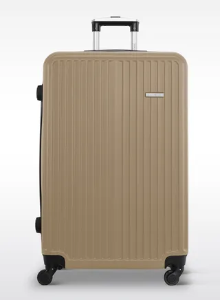 Spar ABS Hardside Spinner Check In Large Luggage Trolley 28 Inch Champagne 