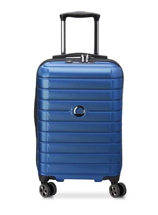 Helium Shadow 5.0 55cm Hardcase 4 Double Wheel Cabin Luggage Trolley Blue 